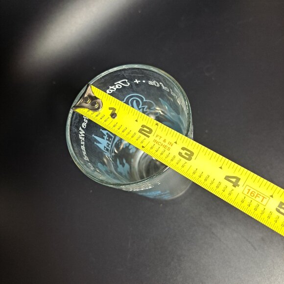 Peanut Butter Wizard Of Oz Drinking Glass Tumbler Toto Dorothy Drinkware Blue - Picture 11 of 11